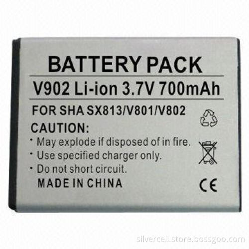 Li-ion Battery for Sharp V902 with 700mAh Capacity